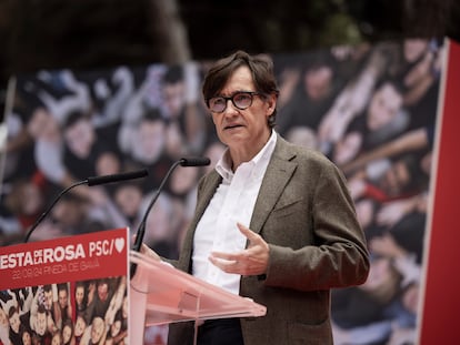 Illa, este domingo en Gavà en la fiesta de la Rosa del PSC.