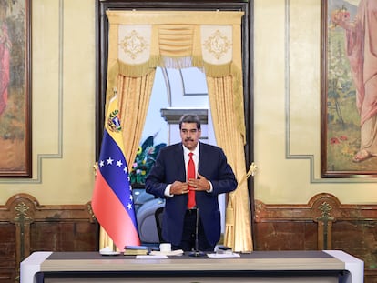 Nicolás Maduro en el Palacio de Miraflores, en Caracas, en agosto de 2024.