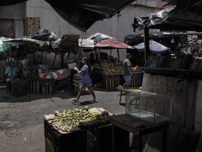 Un mercado de alimentos en Riohacha, Colombia, en agosto de 2022.