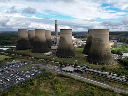 Vista aérea de la central de Ratcliffe-on-Soar, en Nottinghamshire, el pasado 26 de septiembre.