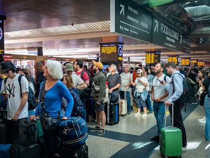 La estación Termini de Roma el pasado de Roma, cuando se cancelaron más de 100 trayectos en tren.