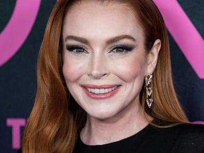 Lindsay Lohan en el estreno en Nueva York de la nueva versión de 'Chicas malas', el 8 de enero de 2024.