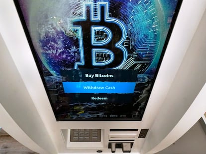 Un cajero automático que ofrece la compra de Bitcoin en Salem (New Hampshire).