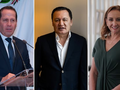 Eruviel Ávila, Osorio Chong y Claudia Ruiz Massieu.