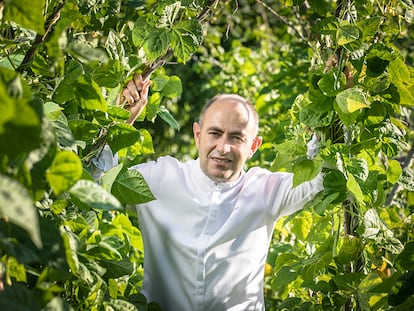 El cocinero Ignacio Echapresto, propietario de Venta Moncalvillo, en Daroca de Rioja (La Rioja). Imagen proporcionada por el restaurante.