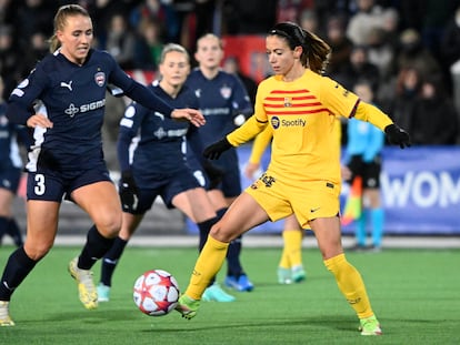 Aitana Bonmatí, durante el partido ante el Rosengard.