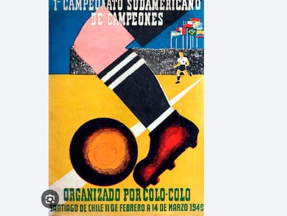 Folleto de difusión del campeonato sudamericano de campeones de 1948.