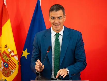 Pedro Sánchez, el lunes en la nueva sede del Instituto Cervantes en Shanghái.