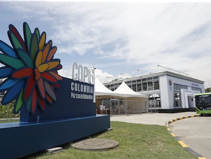 El Centro de Eventos Valle del Pacífico, sede de la COP16, este 14 de octubre en la ciudad de Cali (Colombia).