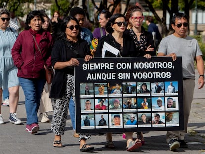 Familiares de los fallecidos en el naufragio del Villa de Pitanxo reclaman la localización del buque. EFE/ Salvador Sas