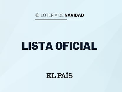 Lista oficial de premios de la Lotería de Navidad 2021