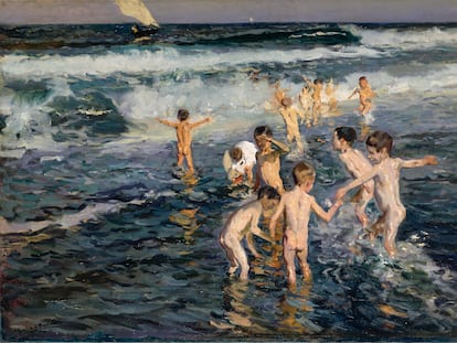 'Bañar a los niños' (1899), de Joaquín Sorolla.