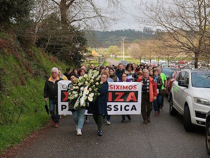 Marcha silenciosa el pasado domingo en memoria de Jéssica Méndez cuando se cumplen dos años después de su muerte.