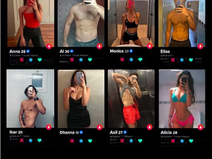 Imágenes de Tinder seleccionadas por Matilde Duarte para su libro 'Match'.