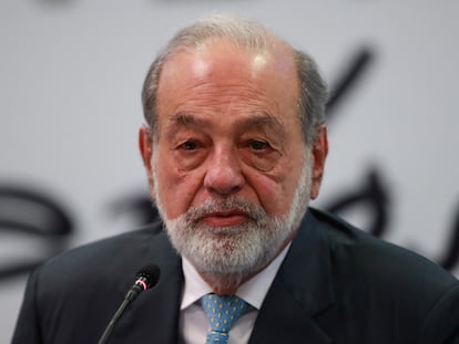 Carlos Slim en febrero de este año, en Ciudad de México.