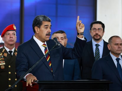 Nicolás Maduro, durante una rueda de prensa en Caracas.