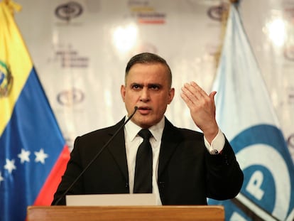 El fiscal Tarek William Saab, en una conferencia de prensa este lunes.