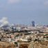 Nube de humo durante un ataque aéreo israelí en la zona de Haboush, en el sur de Líbano.