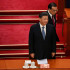 El presidente de China, Xi Jinping (izq.), y el primer ministro Li Keqiang (der.). Se espera la reelección de Xi como presidente.