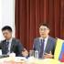 Embajador Zhu Jingyang en rueda de prensa con medios colombianos, 15 de octubre de 2024