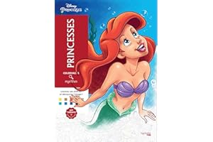 Coloriages mystères Disney Princesses: Coloriez les chiffres et découvrez l'image