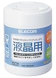 【1900年モデル】ELECOM 液晶用ウェットクリーニングティッシュ50枚入り WC-DP50N