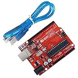 IEIK UNO R3 Board ATmega328P with USB Cable for Arduino - Compatible With Arduino UNO R3 Mega 2560 Nano Robot Red Development Board [並行輸入品]