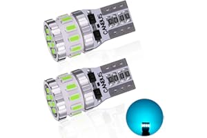 T10 LED 爆光 アイスブルー 2個 キャンセラー内蔵 LED T10 3014LEDチップ18連 12V 車用 ポジション/ライセンスランプ/ナンバー灯/ルームランプ (2個セット)