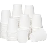 RACETOP [100 Pack] 3 oz Bathroom Paper Cups, Disposable Paper Cups, Mouthwash Cups, Paper Coffee Cups, Ideal for Bathroom