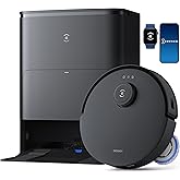 ECOVACS DEEBOT T30S Robot Vacuum and Mop, 11000Pa, ZeroTangle Technology, TruEdge Adaptive Edge Mopping, Hot Water Mop Washin