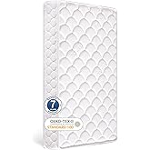 Tiankehan Crib Mattress and Toddler Mattress 52" x 27.6" x 5", 100% Knitted Fabric, Moisture Absorbent and Breathable, Fits S