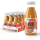 Pomona Organic Peach Juice (Pack of 12), Cold Pressed USDA Organic Juices, 100% Peaches, No Added Sugar, Not From Concentrate