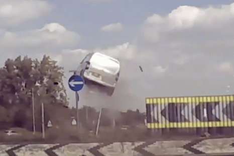 Is it illegal to drive over a roundabout?