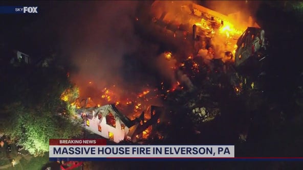 Massive fire raged in Chester County building