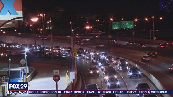 Schuylkill Expressway closed in Grays Ferry for bridge repairs