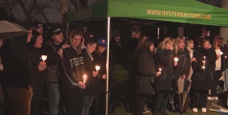 Candlelight vigil held for fallen NYPD officer Jonathan Diller on Long Island