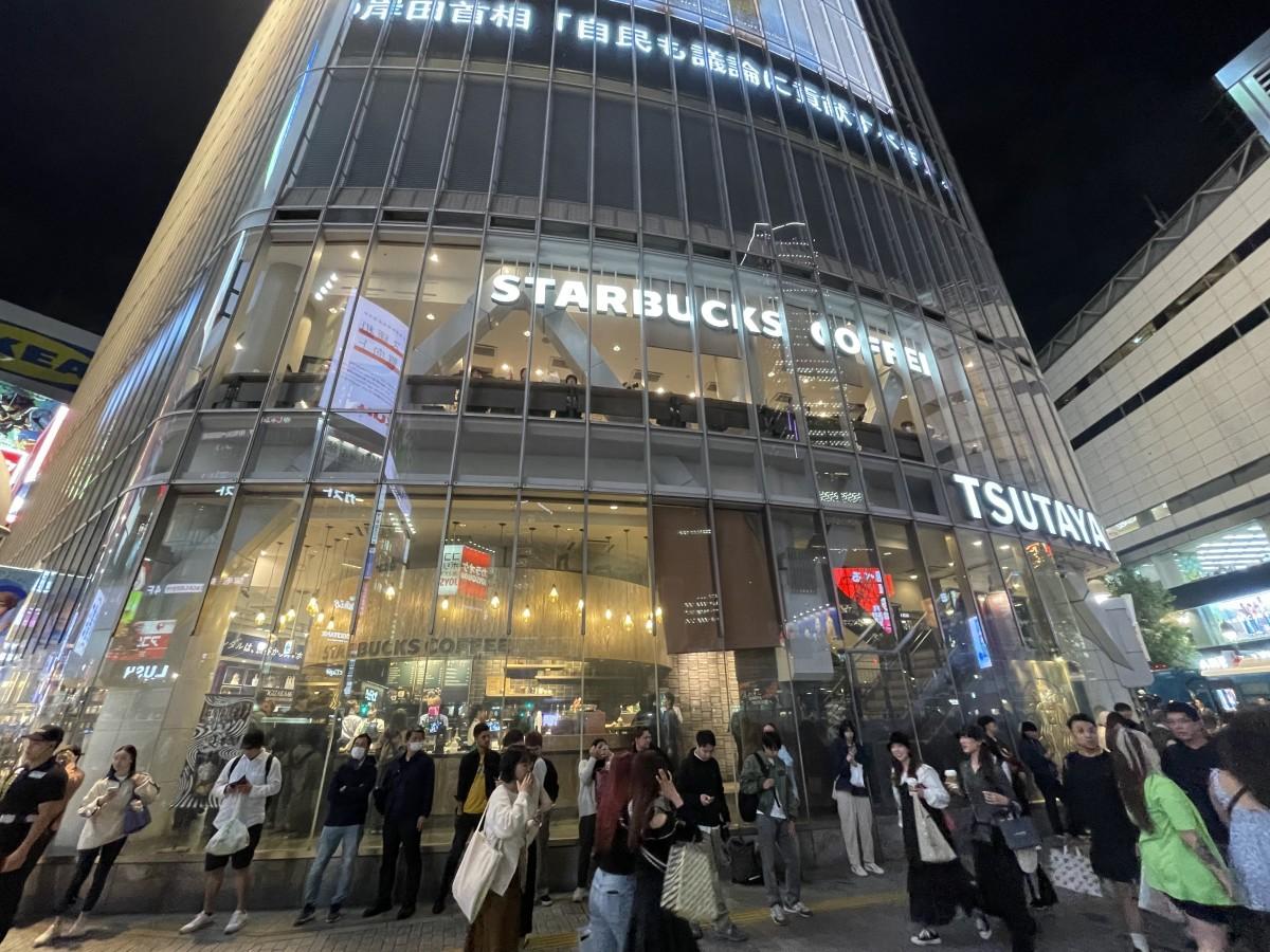 10月30日18時で休店した「SHIBUYA TSUTAYA」（10月30日18時ごろ撮影）