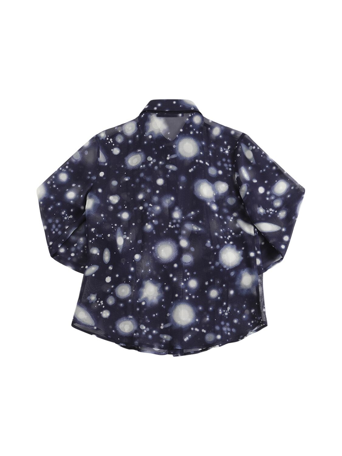 VERSACE SOLAR SYSTEM PRINTED SILK SHIRT 