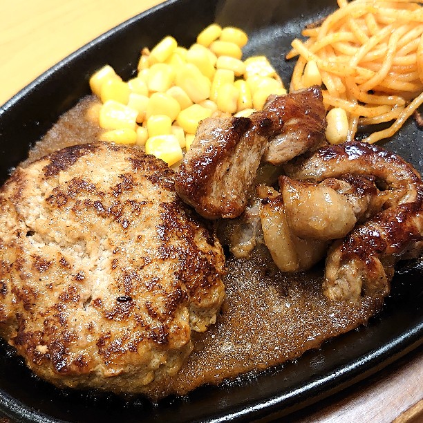 ハンバーグ&サーロインステーキ♪