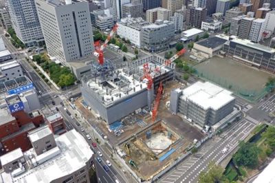 新築・解体の両方で利用可…超高層ビルの工期短縮、大成建設が施工システム開発