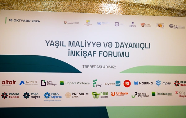 Bakıda Yaşıl Maliyyə və Dayanıqlı İnkişaf Forumu keçirilib