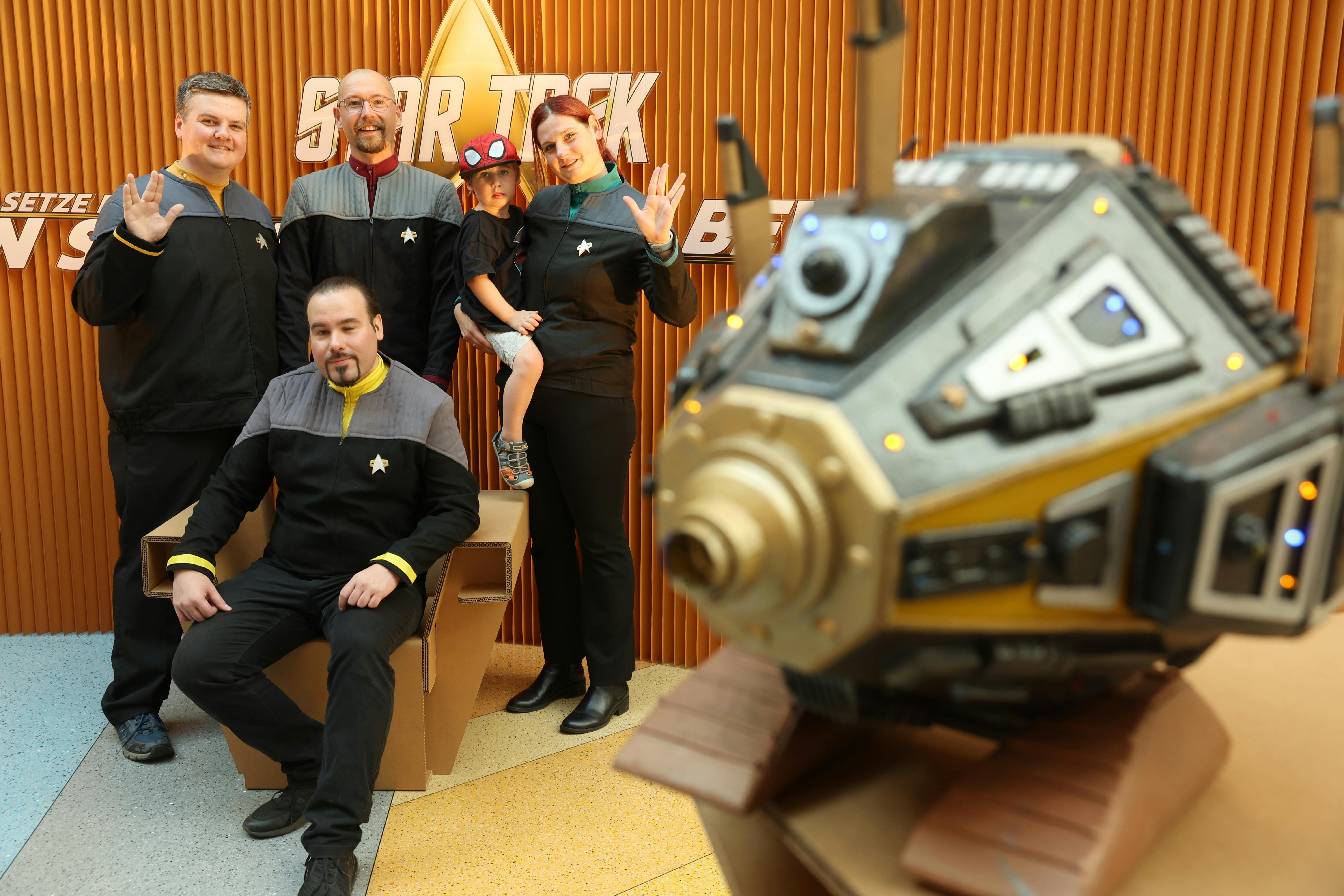 Fans at the gathering of a Star Trek Day 2024 activation in Berlin, Germany