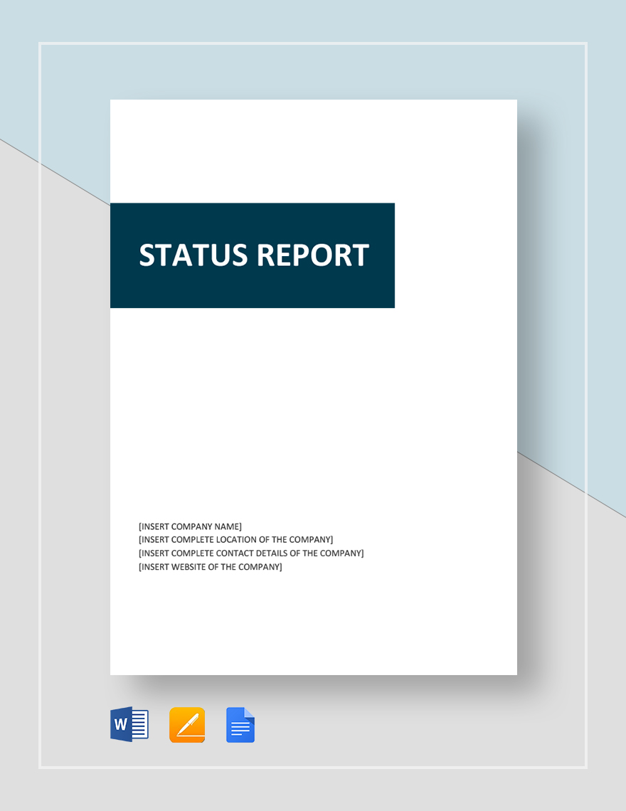 Status Report Template