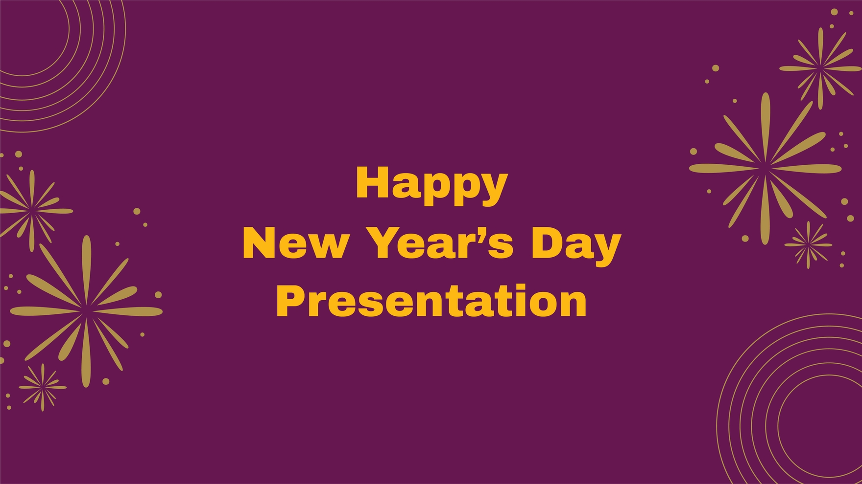 Happy New Year's Day Presentation in PDF, PowerPoint, Apple Keynote, Google Slides - Download | Template.net