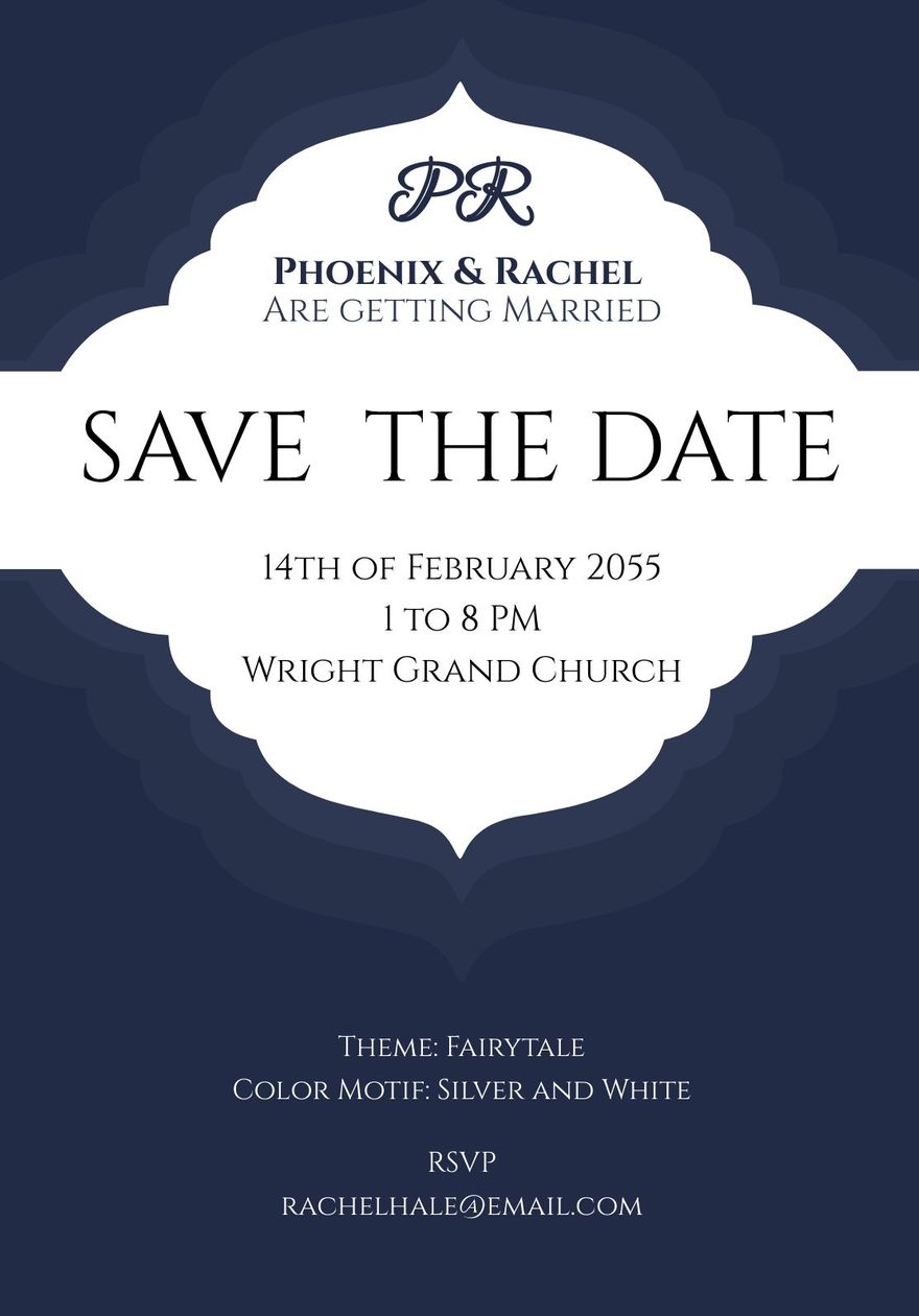 Free Elegant Save The Date Template in Google Docs, Illustrator, Word, PSD - Download | Template.net