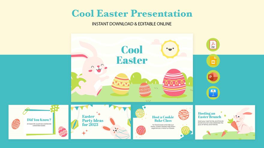 Cool Easter Presentation in PDF, PowerPoint, Apple Keynote, Google Slides - Download | Template.net