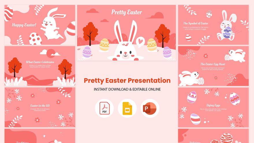 Pretty Easter Presentation in PDF, PowerPoint, Google Slides - Download | Template.net