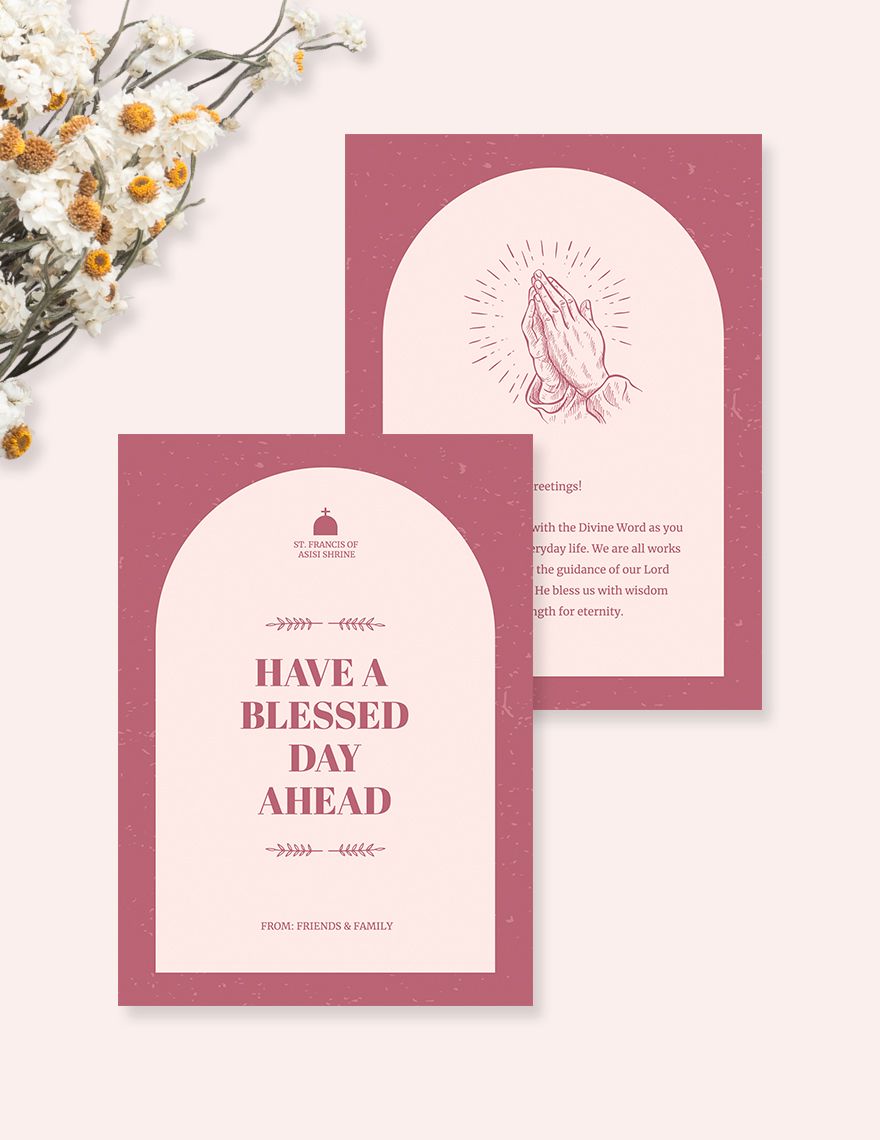 Church Greeting Card Template in Publisher, Pages, Word, PSD, Illustrator, PDF - Download | Template.net