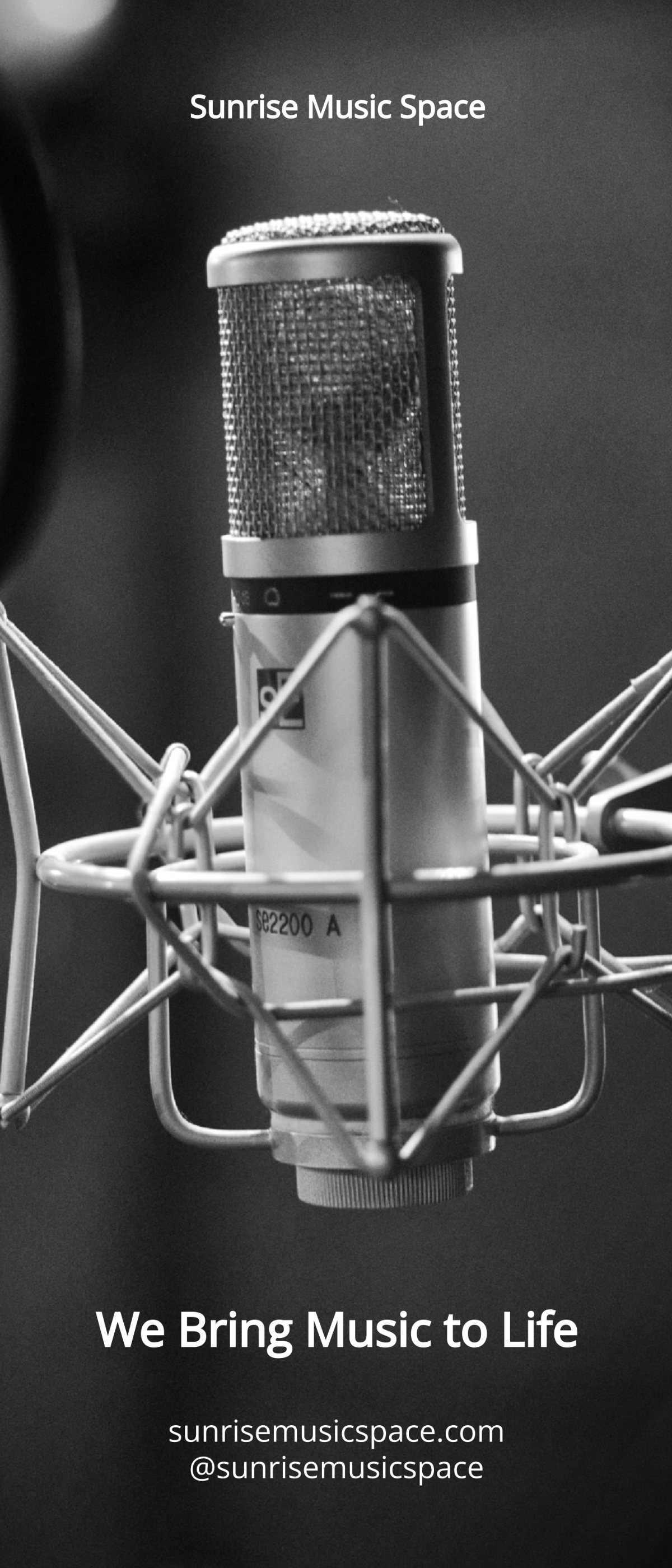 Free Recording Studio Rollup Banner Template