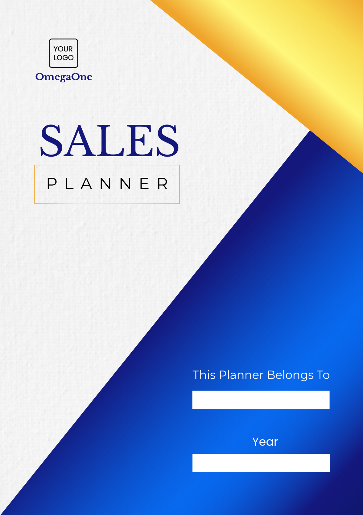 Free Simple Sales Planner Template